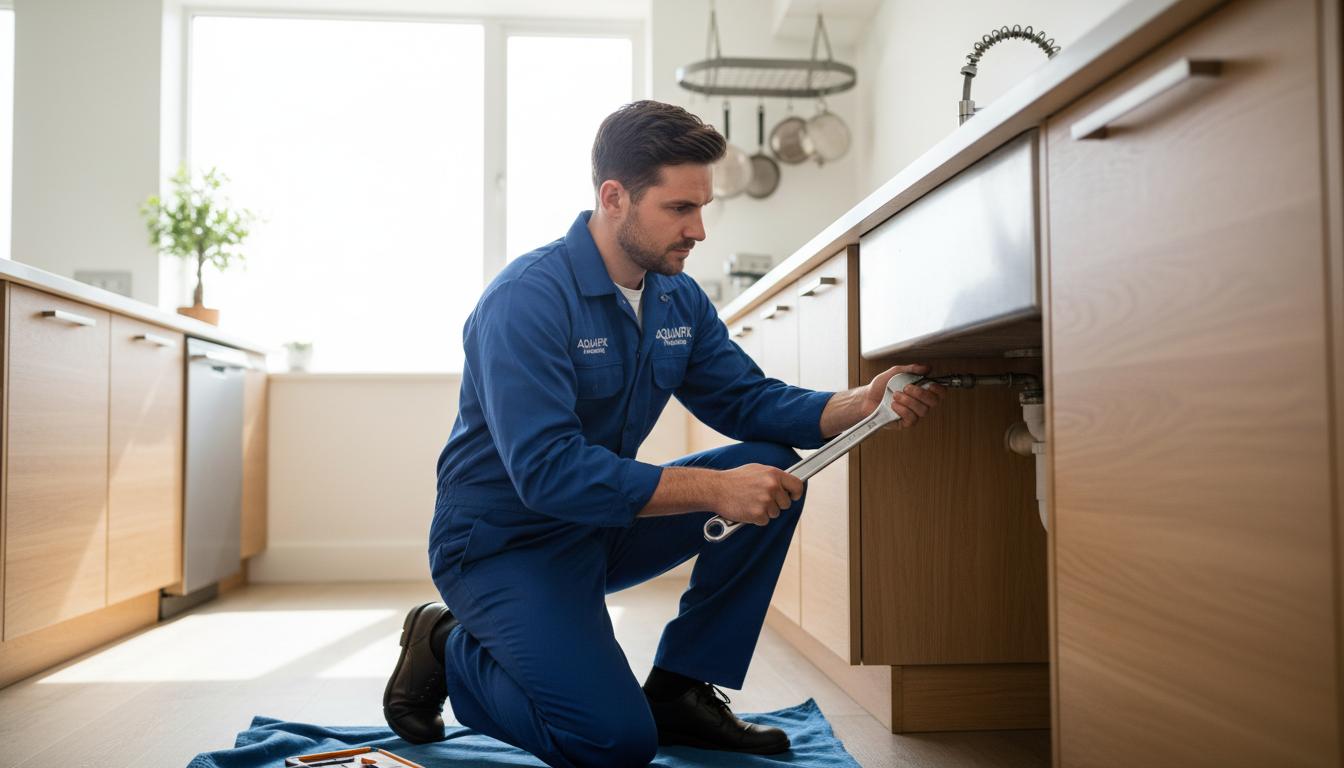 Profesional de reparaciones del hogar trabajando